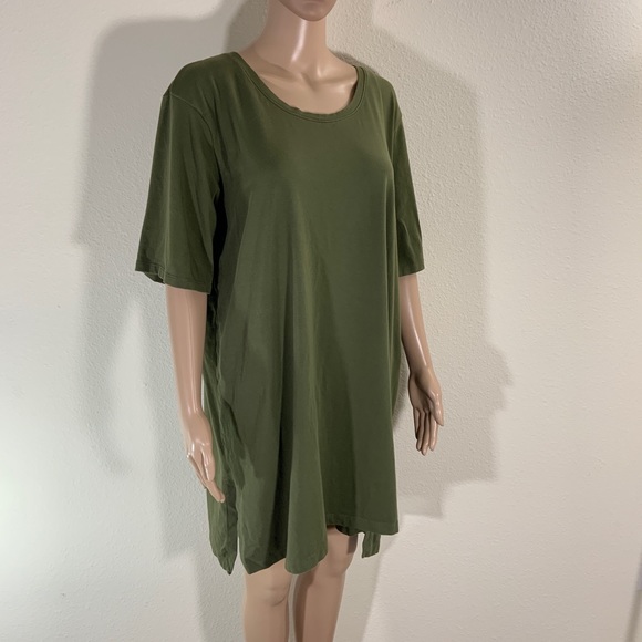 Eileen Fisher Dresses & Skirts - Eileen Fisher Organic Cotton Shirt Dress Green L